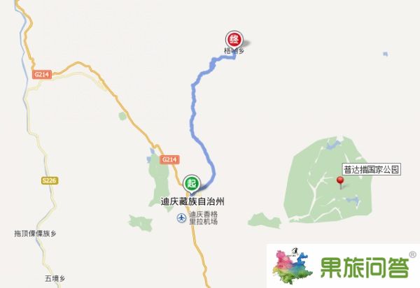 香格里拉到格咱鄉怎么坐車?香格里拉縣到格咱汽車有多少公里?