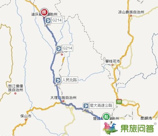 楚雄到香格里拉還有多少公里？楚雄到香格里拉有火車嗎？